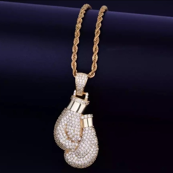 Other - Men’s Gold Boxing Gloves Necklace
